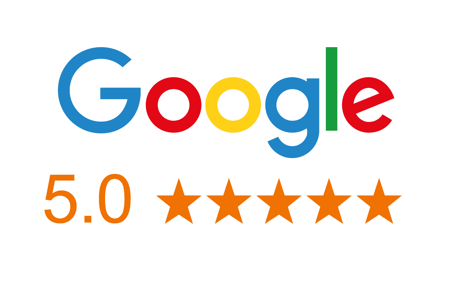 5-star Google reviews